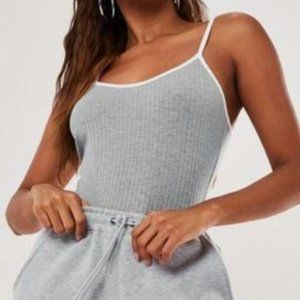 gray cami bodysuit